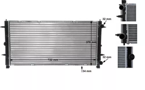 Radiator, engine cooling