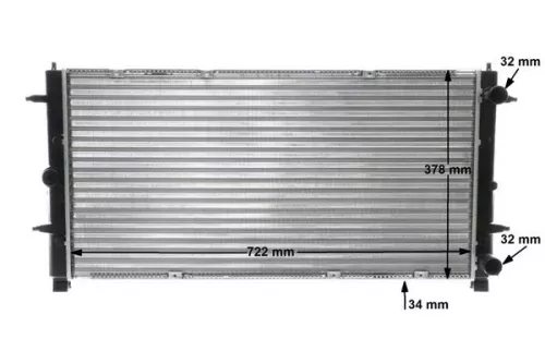 MAHLE Radiator, engine cooling (CR398000S)