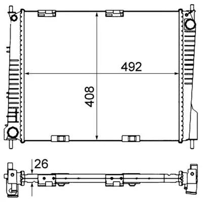 MAHLE Radiator, engine cooling (CR841000S)