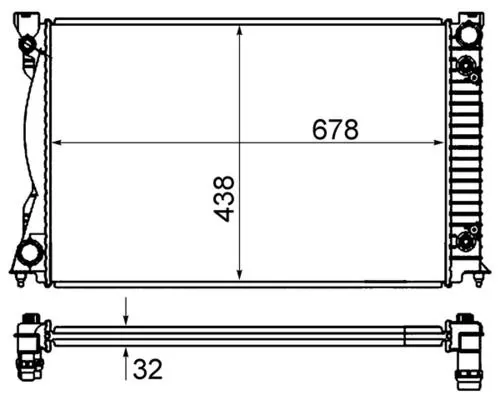 MAHLE Radiator, engine cooling (CR842000S)