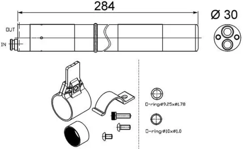 MAHLE Dryer, air conditioning (AD251000S)