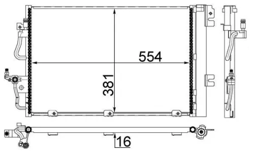 MAHLE Condenser, air conditioning (AC377001S)