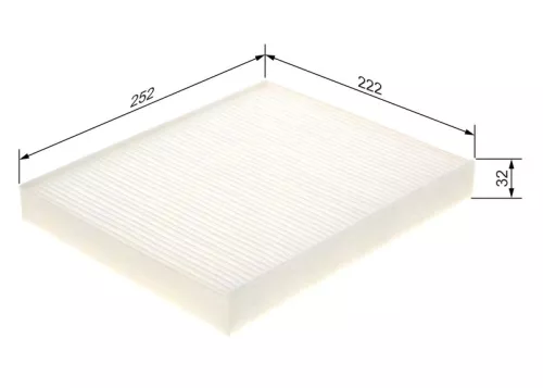 BOSCH Filter, cabin air (1987435135)