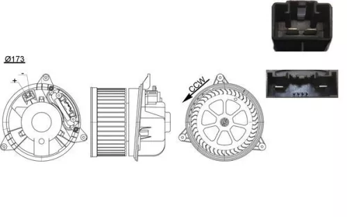 MAHLE Interior Blower (AB195000S)