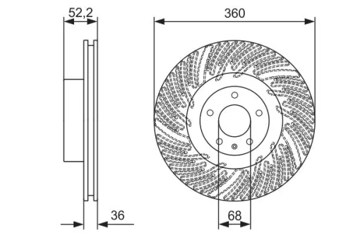 BOSCH Brake Disc (0986479D27)