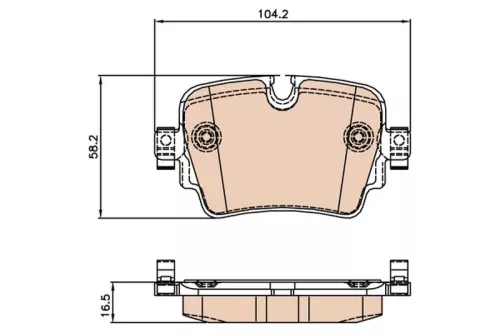 TRW Brake Pad Set, disc brake (GDB2066)