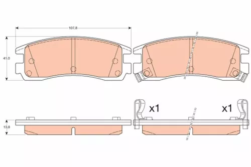 Brake Pad Set, disc brake