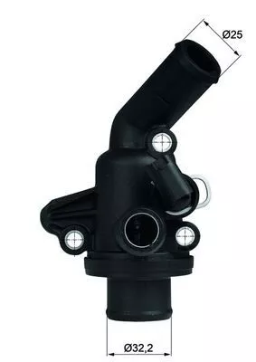 MAHLE Thermostat, coolant (TI1187)