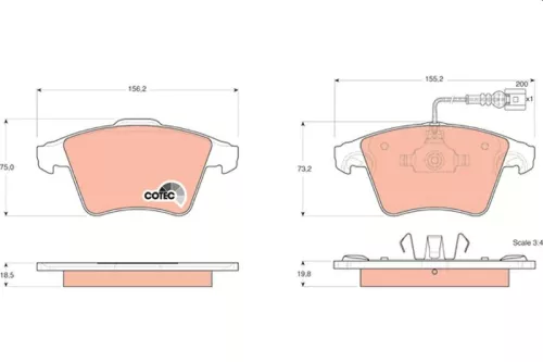 Brake Pad Set, disc brake
