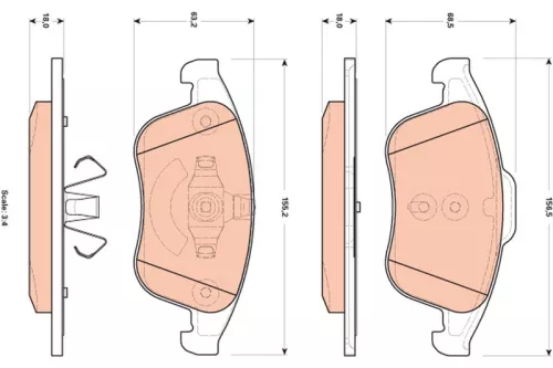Brake Pad Set, disc brake