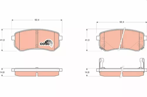 TRW Brake Pad Set, disc brake (GDB3370)
