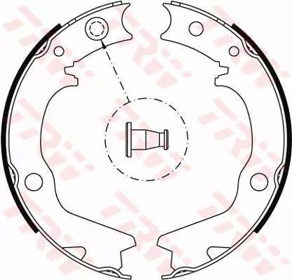 TRW Brake Shoe Set, parking brake (GS8479)