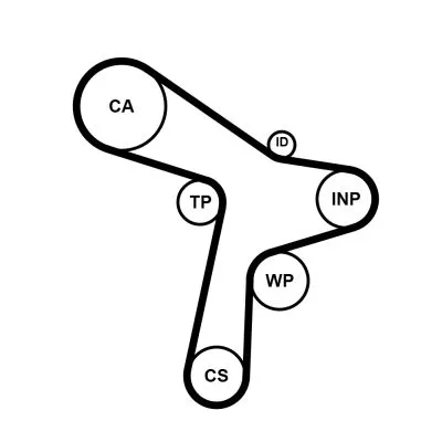CONTINENTAL CTAM Timing Belt Kit (CT1168K2)