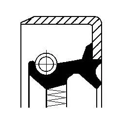 CORTECO Shaft Seal, wheel hub (01019283B)