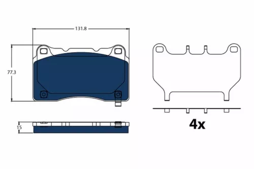 Brake Pad Set, disc brake