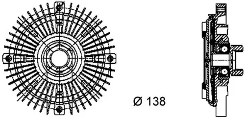 MAHLE Clutch, radiator fan (CFC61000P)