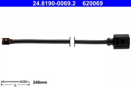 ATE Warning Contact, brake pad wear (24.8190-0069.2)