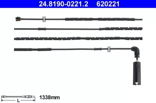 Warning Contact, brake pad wear