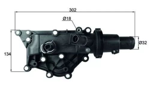 MAHLE Thermostat, coolant (TH5989)