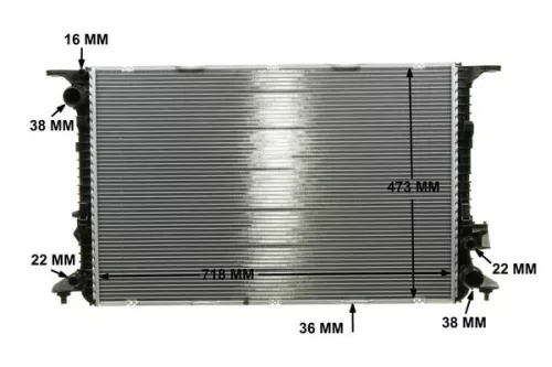MAHLE Radiator, engine cooling (CR1022000P)