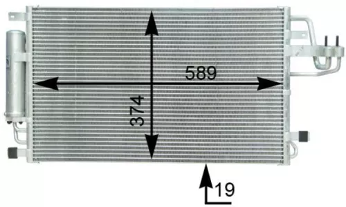 MAHLE Condenser, air conditioning (AC399000S)