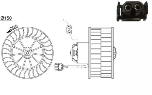 MAHLE Interior Blower (AB44000S)