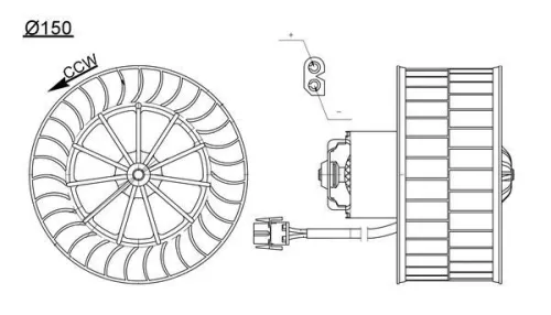 MAHLE Interior Blower (AB44000S)