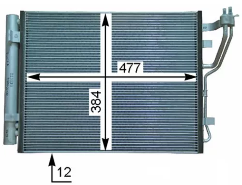 MAHLE Condenser, air conditioning (AC709000P)