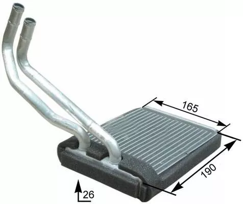 MAHLE Heat Exchanger, interior heating (AH177000P)