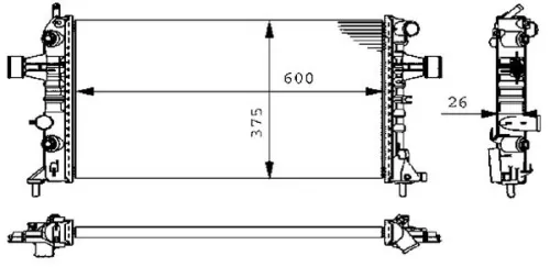 MAHLE Radiator, engine cooling (CR228000S)