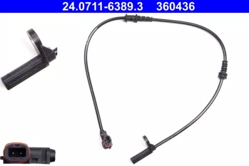 Sensor, wheel speed