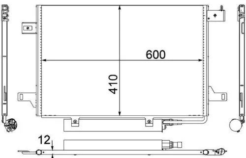 MAHLE Condenser, air conditioning (AC369000P)