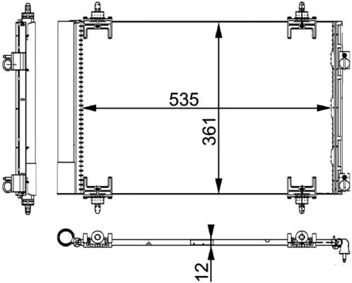MAHLE Condenser, air conditioning (AC667000P)