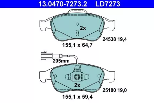Brake Pad Set, disc brake