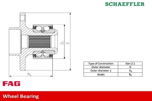 Schaeffler FAG Wheel Bearing Kit (713610820)