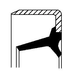 CORTECO Shaft Seal, manual transmission (01033944B)