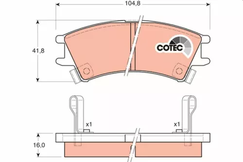 Brake Pad Set, disc brake