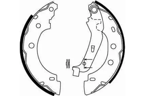 TRW Brake Shoe Set (GS8650)