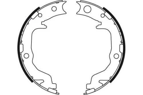 TRW Brake Shoe Set, parking brake (GS8783)