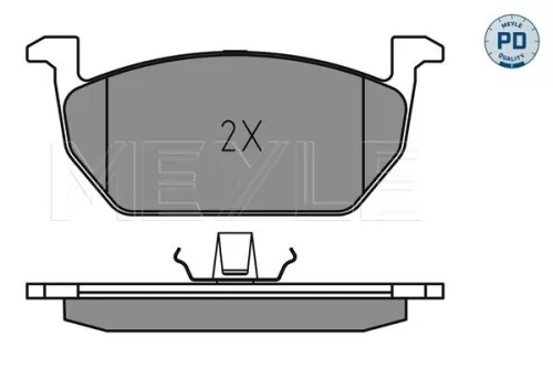MEYLE Brake Pad Set, disc brake (0252203517/PD)