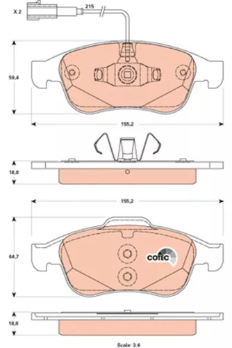 Brake Pad Set, disc brake