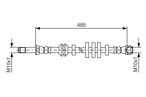 BOSCH Brake Hose (1987481568)