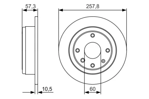 BOSCH Brake Disc (0986479985)