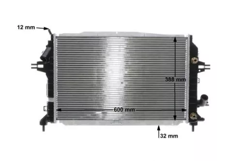 MAHLE Radiator, engine cooling (CR1857000S)