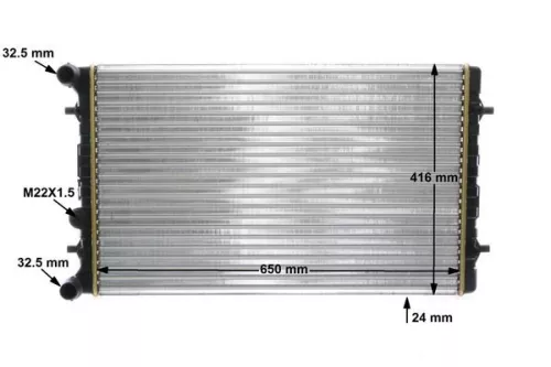 MAHLE Radiator, engine cooling (CR368001S)