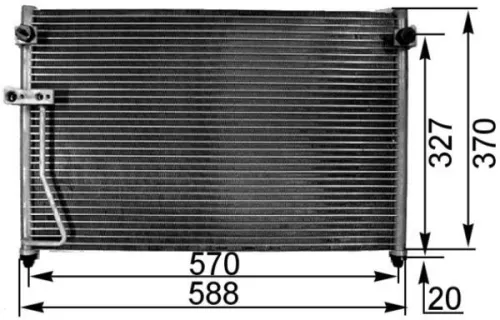 MAHLE Condenser, air conditioning (AC301000S)