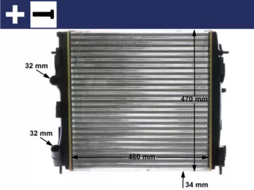 MAHLE Radiator, engine cooling (CR1506000S)