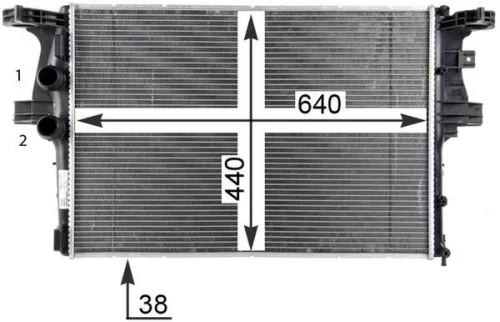 MAHLE Radiator, engine cooling (CR2087000P)