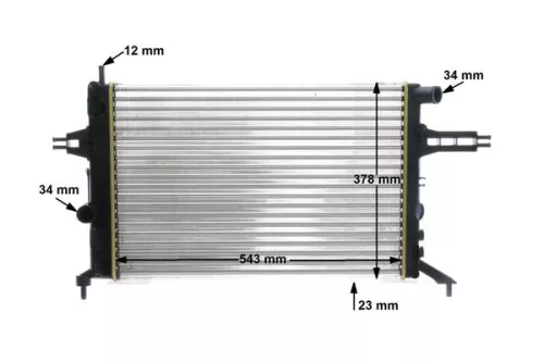 MAHLE Radiator, engine cooling (CR637000S)