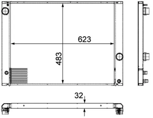 MAHLE Radiator, engine cooling (CR917000P)